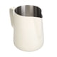 thumbnail image 3 of Taza extraíble de acero inoxidable con forma de flor, jarra para hacer espuma de café con boca puntiaguda para cafetería casera, 600 ml, color blanco, 3 of 10