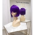 thumbnail image 2 of Peluca Morada Violeta Lisa Corta Cabello Morado Cosplay violeta Unitalla Lymalimoon SW BOB Morado Violeta, 2 of 5