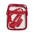 thumbnail image 2 of Clear Crossbody Shoulder Bag Stadium Approved Unisex Tote with Front Pocket for Travel and EventsforOutdoor/Sports(Red),Ccwuwei, 2 of 8