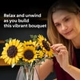thumbnail image 5 of LEGO Botanicals Sunflower Bouquet Building Set for Adults, Ages 18+ - Gift for Mothers Day - Artificial Flowers for Home Office, Bedroom or Desk Decor - 11502, 5 of 9
