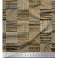 thumbnail image 1 of Soimoi Brown Velvet Fabric Geometric African Printed Fabric 1 Yard 58 Inch Wide, 1 of 1