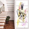 thumbnail image 1 of Funny Dog with Large Glasses - Contemporary Animal Art Canvas, 1 of 3