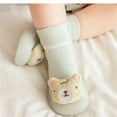 thumbnail image 5 of Fozruso Toddler Kids Baby Boys Girls Shoes First Walkers Cute Cartoon Antislip Socks Shoes Prewalker Sneaker Sizes 18 Toddler(Green), 5 of 5