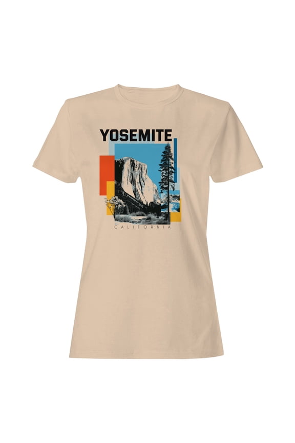 Yosemite California Vintage Art Women's T-shirt