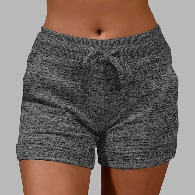 WILLBEST Pantalones Casuales elegantes para Mujer, Cómodos, Deportivos, Lisos, con Cordón, Ropa Deportiva, Pantalones Cortos de Yoga Holgados con Bolsillos para Uso Diario Extra Grande