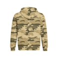 thumbnail image 7 of Domzest Mens Oversized Hoodies Heavyweight Camo Fleece Hooded Sweatshirt Fall Winter Casual Athleisure Pullover With Kangaroo Pocket Light Brown L, 7 of 7