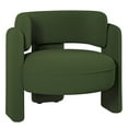 thumbnail image 7 of BELLEZE Sherpa Boucle Chair, Modern Barrel Accent Chair Comfy Round Upholstered Armchair Accent Side Chair for Living Room, Bedrooms, Corner - Quinton£¨Green£©, 7 of 7