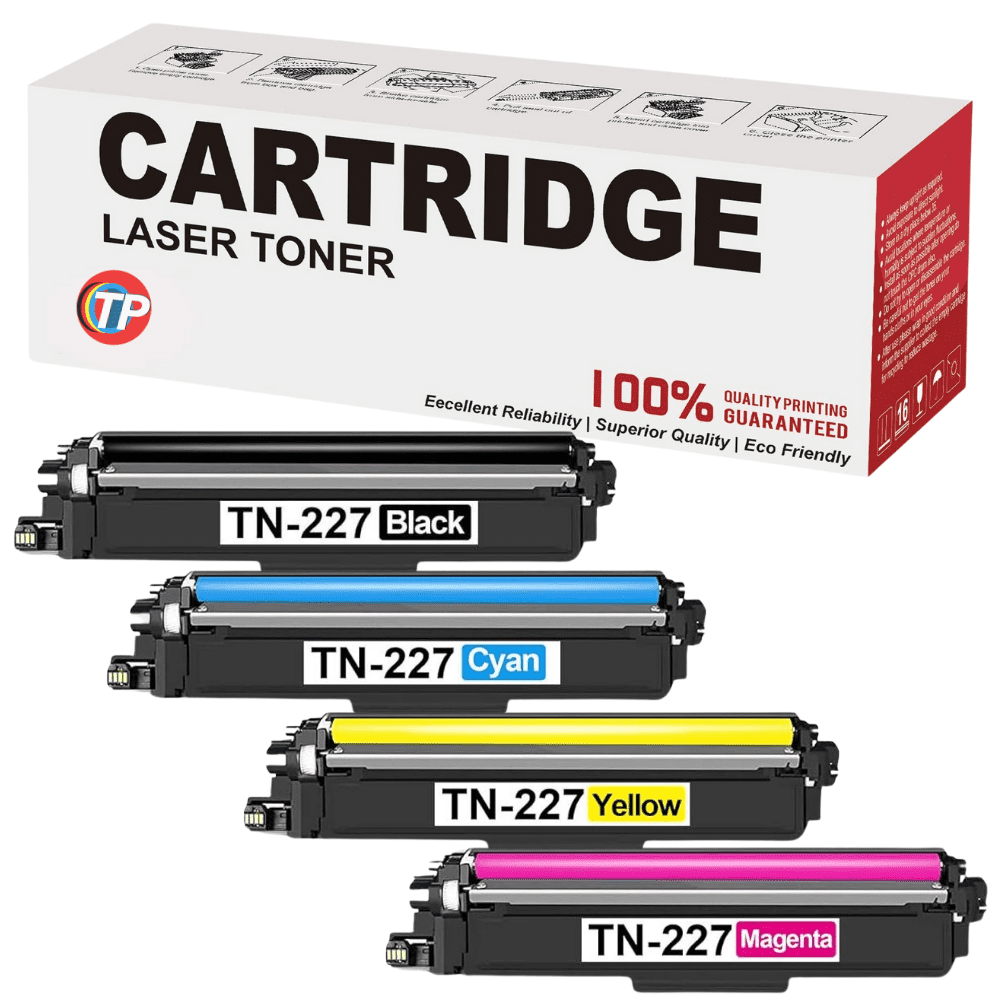 Cartouches de Toner Compatibles Brother TN227 BCYM 4 Pack 3K Pages