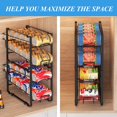 thumbnail image 4 of 2 Pack - Stackable Beverage Soda Can Dispenser Organizer Rack, Bronze, 4 of 7
