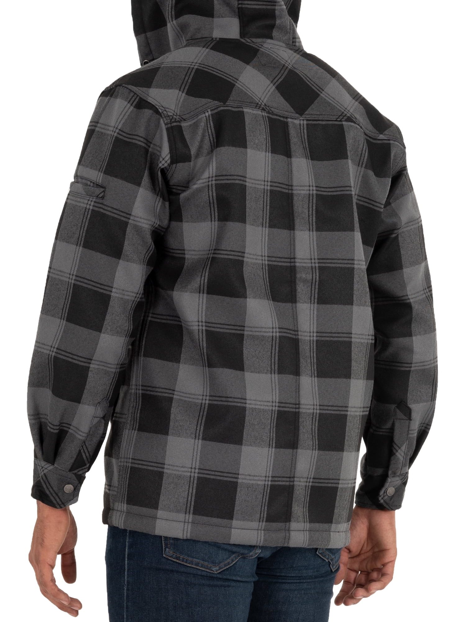 Wells Lamont Plaid Polar Fleece Lined Shirt Jacket