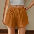 thumbnail image 5 of Aloohaidyvio Womens Cotton Linen Shorts 2025 Comfy Summer Drawstring High Waist Shorts for Women, 5 of 7