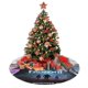 thumbnail image 4 of Falda de árbol de Navidad congelada, suave y divertida, collar de árbol de Navidad, decoración navideña de granja de 36", 4 of 4