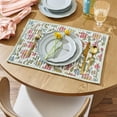 thumbnail image 4 of Beautiful Wildflower Quilted Print Fabric Placemat by Drew Barrymore, Multiple, 20"W x 14", 4 of 6