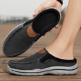 thumbnail image 6 of Mens Casual Anti Slip Loafers Hiking Outdoor Canvas Flat Shoes Breathable Comfortable Soft Bottom Driving Shoes Black 11.5 US, 6 of 7