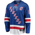 thumbnail image 2 of Men's Fanatics Jacob Trouba Blue New York Rangers Home Breakaway Jersey, 2 of 3