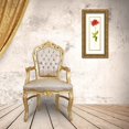 thumbnail image 3 of Novak, Shirley 13x32 Gold Ornate Wood Framed with Double Matting Museum Art Print Titled - Peony Form Poppies III, 3 of 4