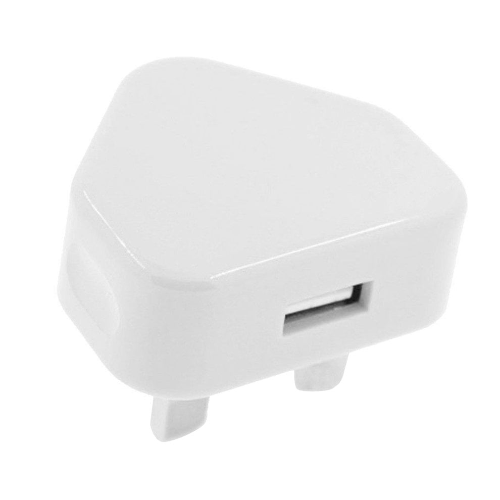 2PCS UK Plug 3 Pin USB Plug Adapter Charger Power Plug Wall Socket USB