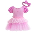 thumbnail image 2 of WIBACKER Infant Baby Girls Princess Romper Costume Onesie Fancy Dress Bodysuit with Headband Halloween Birthday Dresses, 2 of 9
