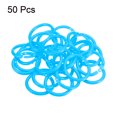 thumbnail image 3 of Unique Bargains 1.1' OD 0.8' ID Loose Leaf Rings Binder Ring Plastic for Book DIY Scrapbook Notebook, Blue 50 Pack, 3 of 5