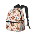 thumbnail image 2 of Vsdgher Forest Squirrel Nuts Print Unisex Large Capacity Bookbag Schoolbag Casual Daypack for High School/College/Teens/Travel/Work, 2 of 8