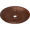 thumbnail image 3 of 35 1/8"OD x 4 7/8"ID x 2 1/2"P Viceroy Ceiling Medallion (Fits Canopies up to 4 7/8"), Hand-Painted Copper Penny, 3 of 6