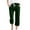 Green, variant on ibuvkizy Capri Pants for Women,Fashion Womens Casual Solid Color Elastic Loose Pants Straight Wide Leg Trousers with Pocket,Joggers for Women