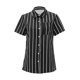 thumbnail image 5 of Gibobby Playera De Algodón Camisas de manga corta Tops V cuello Camisas de trabajo Casual（Negro， S), 5 of 5