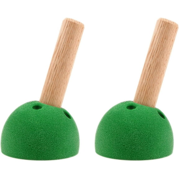 Atomik Rock Climbing Holds Set of 2 Peg Board Receiver for 15 Degree Wall in Green