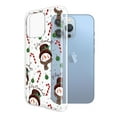 thumbnail image 2 of WIRESTER Transparent Soft Gel TPU Clear Case Slim Protective Cover for Apple iPhone 13 Pro Max 6.7" 2021, Snowman Sugar Cane Christmas, 2 of 3