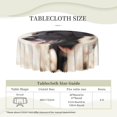 Animal Labrador Dog Round Table Cover DustProof Tabletop Decoration Wrinkle Resistant