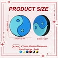 thumbnail image 2 of Uxcell Tennis Dampener, TaiChi Pattern Silicone Tennis Racket Dampeners Racket Shock Absorber Reduce Vibration Soft Cute Fit for (Players/Universal Fit for All Racquets) 6Pcs & 6 Colors, 2 of 7
