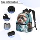 thumbnail image 3 of Easygdp Stylish Dog in Denim Outfit Mochila Casual para Portátil, Mochila para Escuela, Viajes, Negocios, 3 of 6