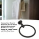 thumbnail image 3 of Toallero, Colgador De Toallas, Soporte De Pared Negro Mate Para El Hogar, 3 of 7