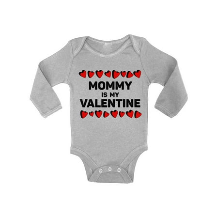 

Awkward Styles Mommy Is My Valentine Long Sleeve Bodysuit for Baby Valentine s Day One Piece Valentine s Day Gifts for Baby Boy Valentine s Day Baby Romper Cute Gifts for Boys Mom Baby Boy Bodysuit