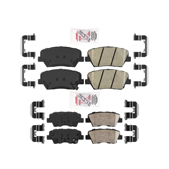 Ameri Ceramic Front Rear Disc Brake Pads Hardware For Hyundai Azera 2010-2017