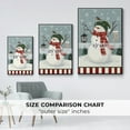 thumbnail image 4 of Jolly Snowman Collection B - Framed Gallery Wrapped Holiday Canvas - 25 x 37 - Black Frame, 4 of 8