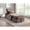 Brown, variant on Solid Wood Frame, Comfortable Cushioned Seat | In Balcony, Serve as Relaxing Seating