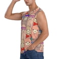thumbnail image 3 of Goofa Cute Lamas Printed Men's Sleeveless T-Shirt - Athletic Gym Workout Tank Top for Men - Moisture-Wicking, UPF 30+ Quick-Dry Muscle Tee-Medium, 3 of 8
