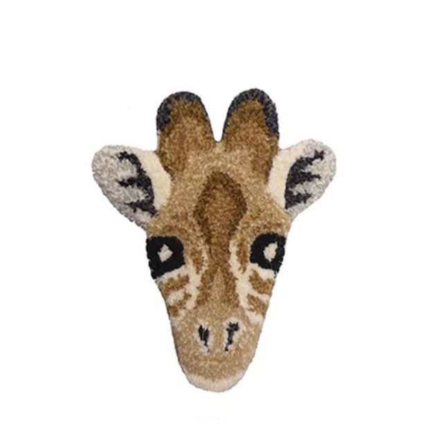 TIELUTT Cartoon Animal Head Shape Carpet Thick Area Rug Foot Mat for Home Decoration Fall Outdoor Throw Small Area Rugs Rugs 5x7 Day Deal Cold Throw Blanket Fuzzy Blankets for Women