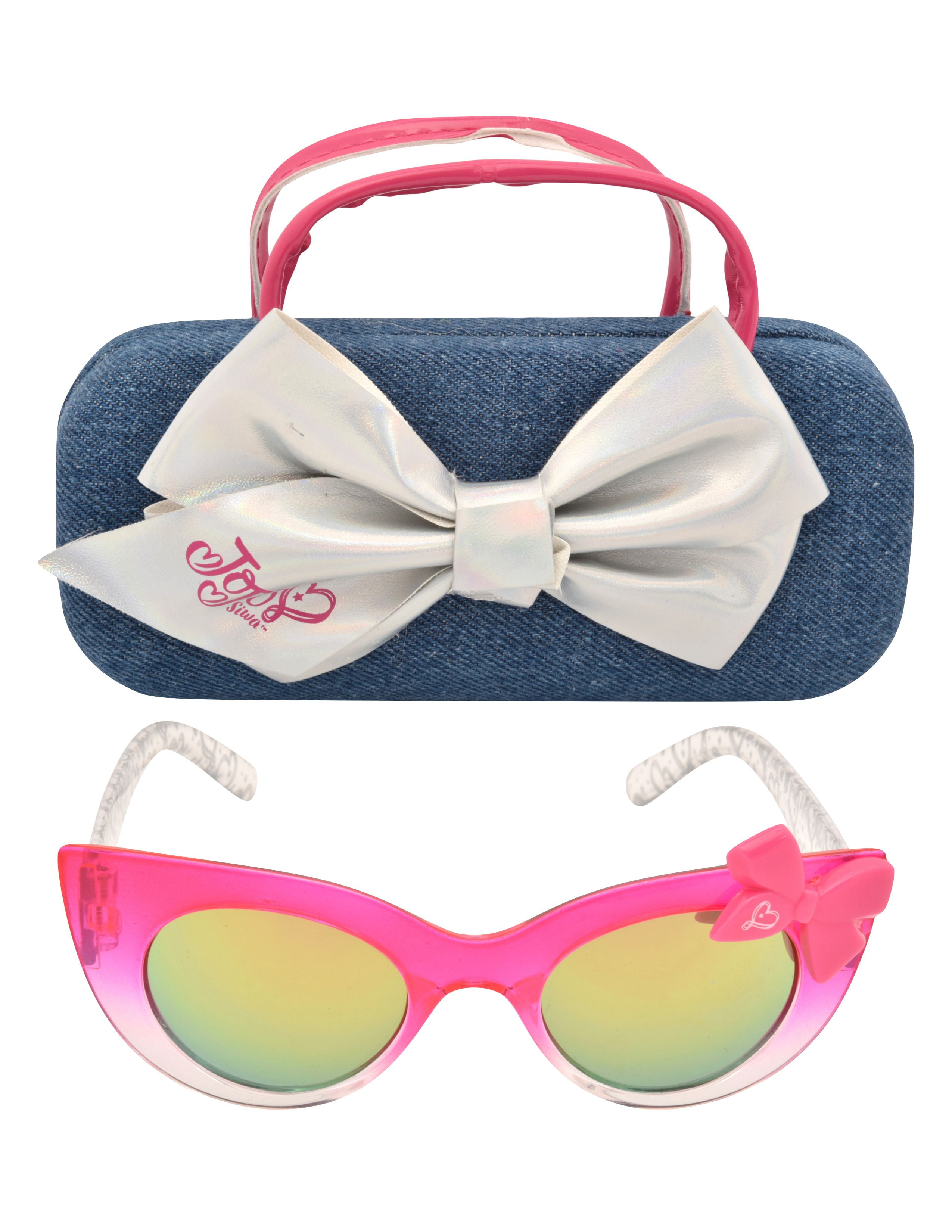 JoJo Siwa Pink Sunglass and Denim Handled Case Set for Children