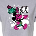 thumbnail image 3 of Disney - The One And Only  - Juniors Cropped Cotton Blend T-Shirt, 3 of 5