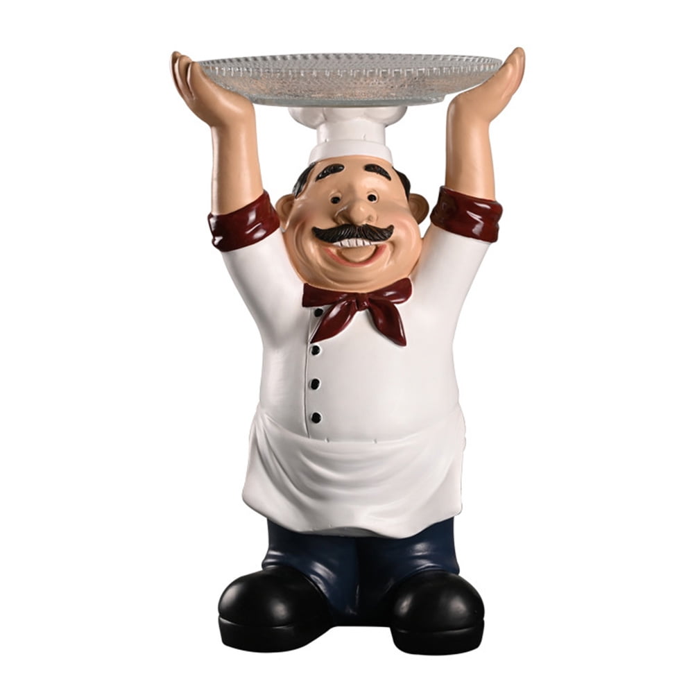 Bestonzon Chef Ornament Kitchen Decor Figurines Italian Accessories