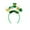 M, variant on St. Patrick's Day Sequin Bow Headband Shamrock Hat Decoration Comfortable Flexible Band for Parties Events A
