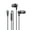 Black, variant on Ergonomic Type C Corded Headphones 120cm Anti Tangling Cord and Clear Sound Metal Stereoed Tuning