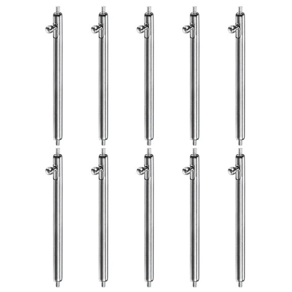 Uxcell 10pcs Quick Release Spring Bar 24mm Width 1.8mm Diameter Stainless Steel Watch Pins Replacement Band Strap Link Pins