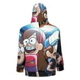 thumbnail image 3 of Gravity Falls Full Zip Hoodies Hooded Long Sleeve Jacket Lightweight Sweatshirt Warm Winter Coats 2XL, 3 of 6