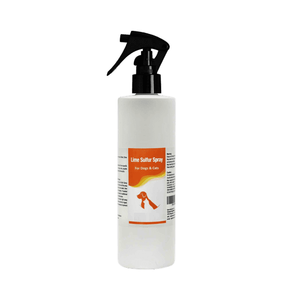 Healthy Paw Life - Lime Sulfur Spray - Pet Care for Dry and Itchy Skin - Spotcare and Safe Solution for Dog, Cat, Puppy, Kitten, Horse (8 oz)