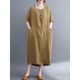 thumbnail image 5 of Vestido suelto de mujer con bolsillos Medias mangas Vestido de playa de vacaciones CACAGOO Vestido, 5 of 7