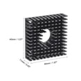 thumbnail image 2 of Electronic Radiators Heatsink with Hole for Stepper Motor,3D Printer 40x40x11mm Black 1PCS, 2 of 5