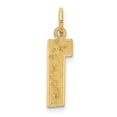 thumbnail image 3 of Finest Gold 14K Yellow Gold Medium Polished Number 1 Charm, 3 of 3